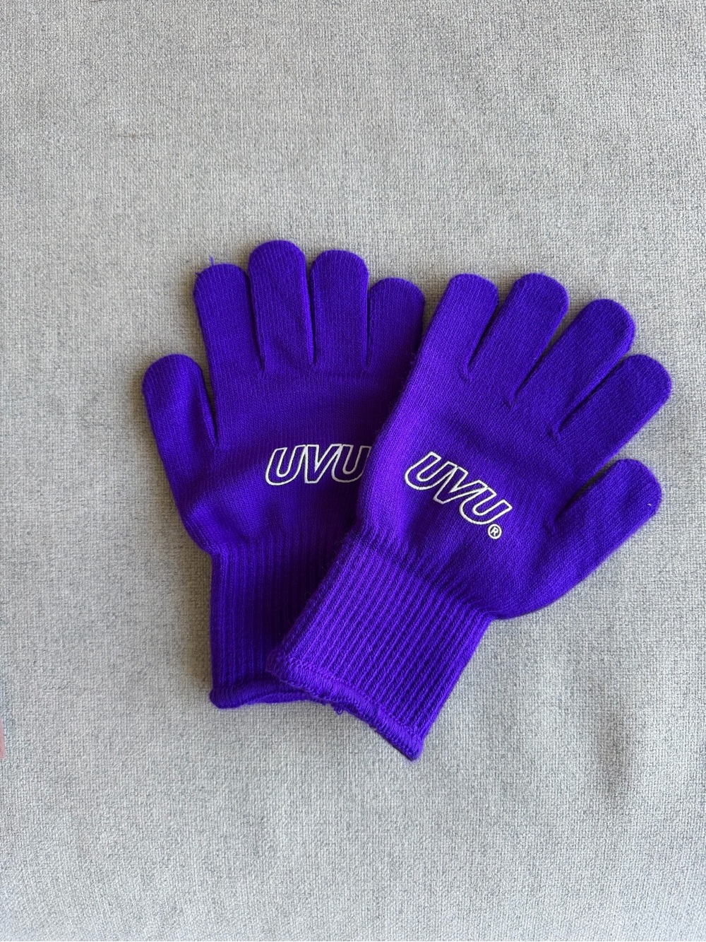UVU Purple Running Gloves